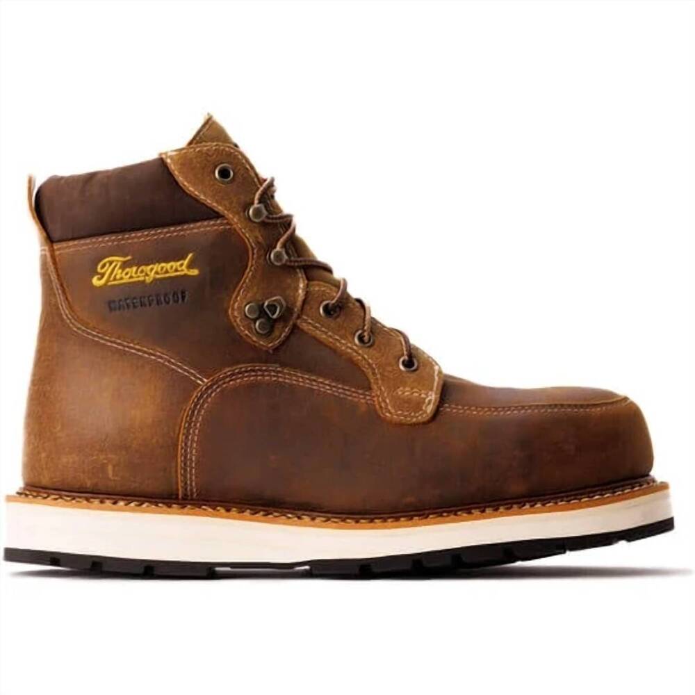 NEW THOROGOOD men's iron river series 6" composite toe waterproof work boot in c